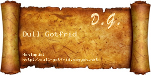 Dull Gotfrid névjegykártya